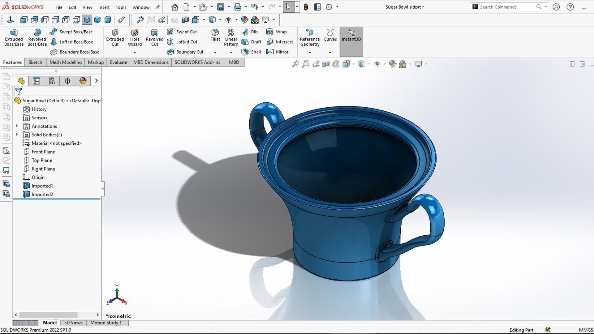 Sugar Bowl 3D print model_6