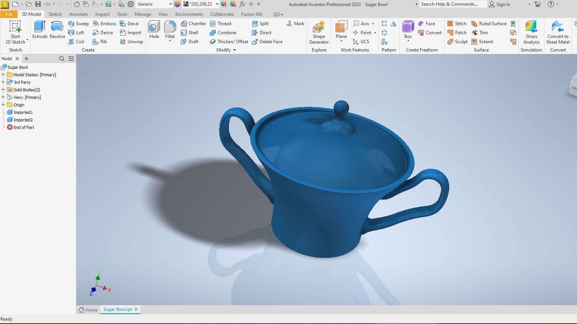 Sugar Bowl 3D print model_10