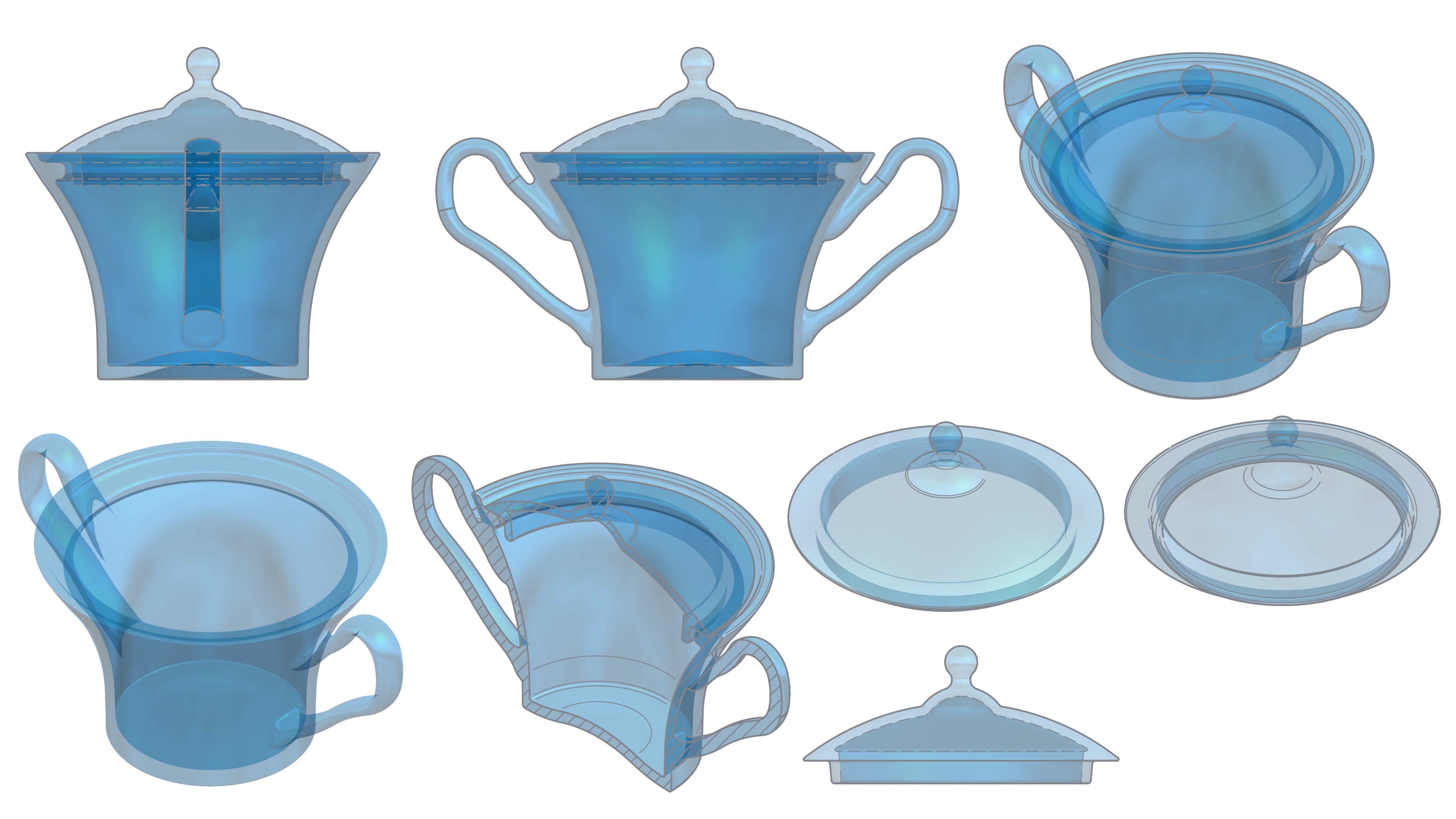 Sugar Bowl 3D print model_8