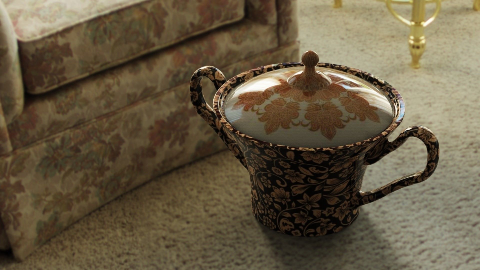 Sugar Bowl 3D print model_2