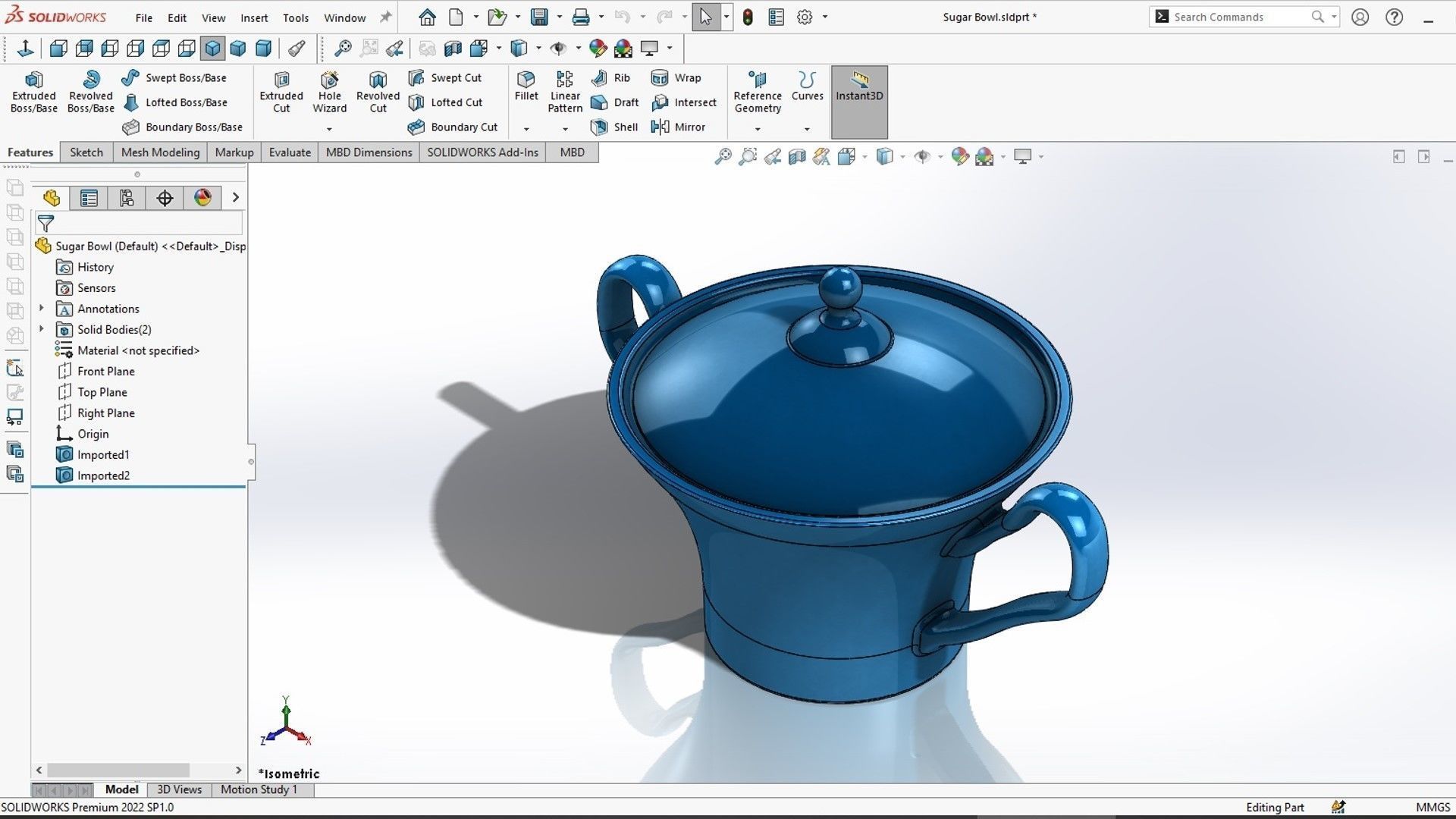 Sugar Bowl 3D print model_5