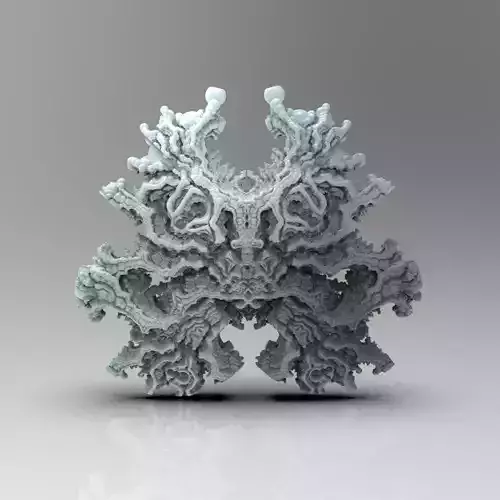 Fractal Kleinian - 2 Fold Symmetry 3D model