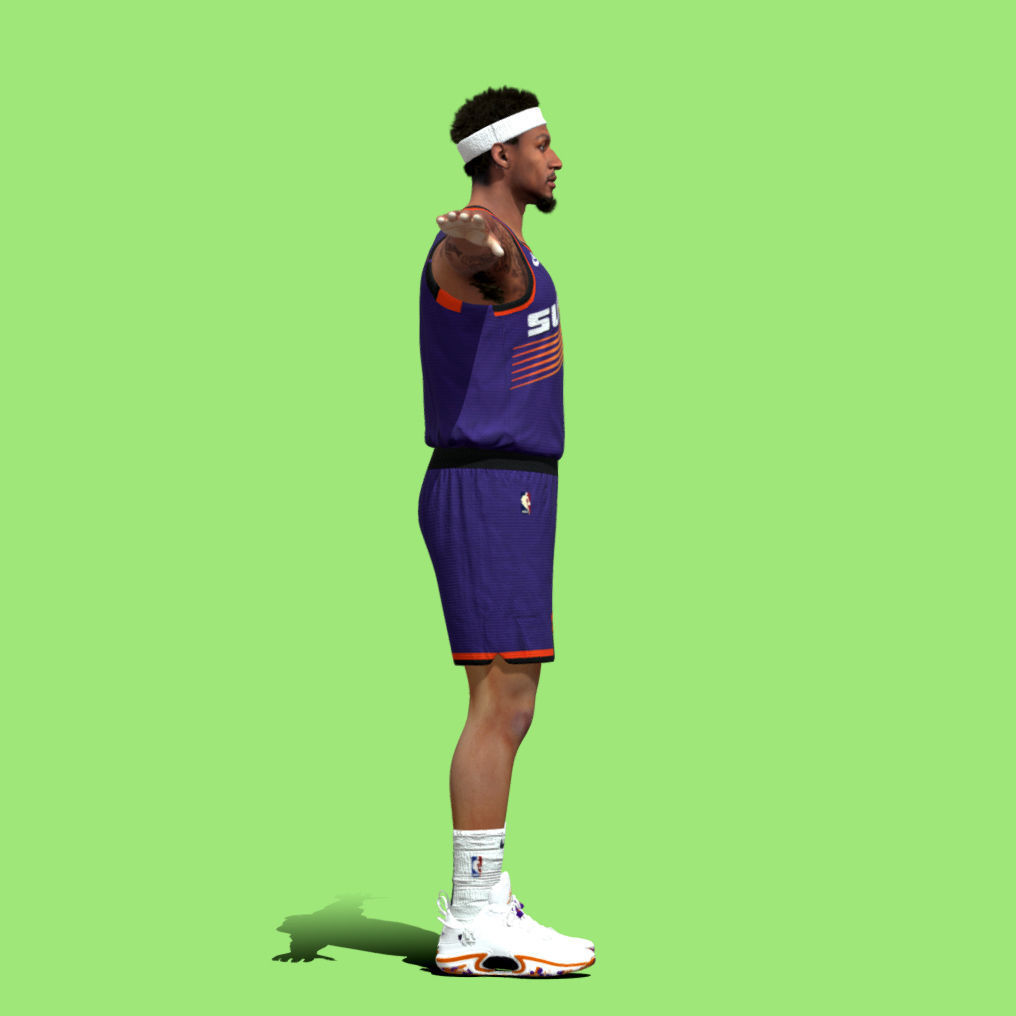 T-Pose Bradley Beal Phoenix Suns NBA 3D model_4
