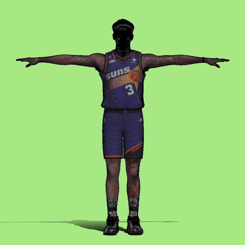 T-Pose Bradley Beal Phoenix Suns NBA 3D model_7