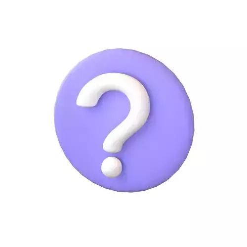 Question Mark Speech bubble V1 003 Low-poly 3D model