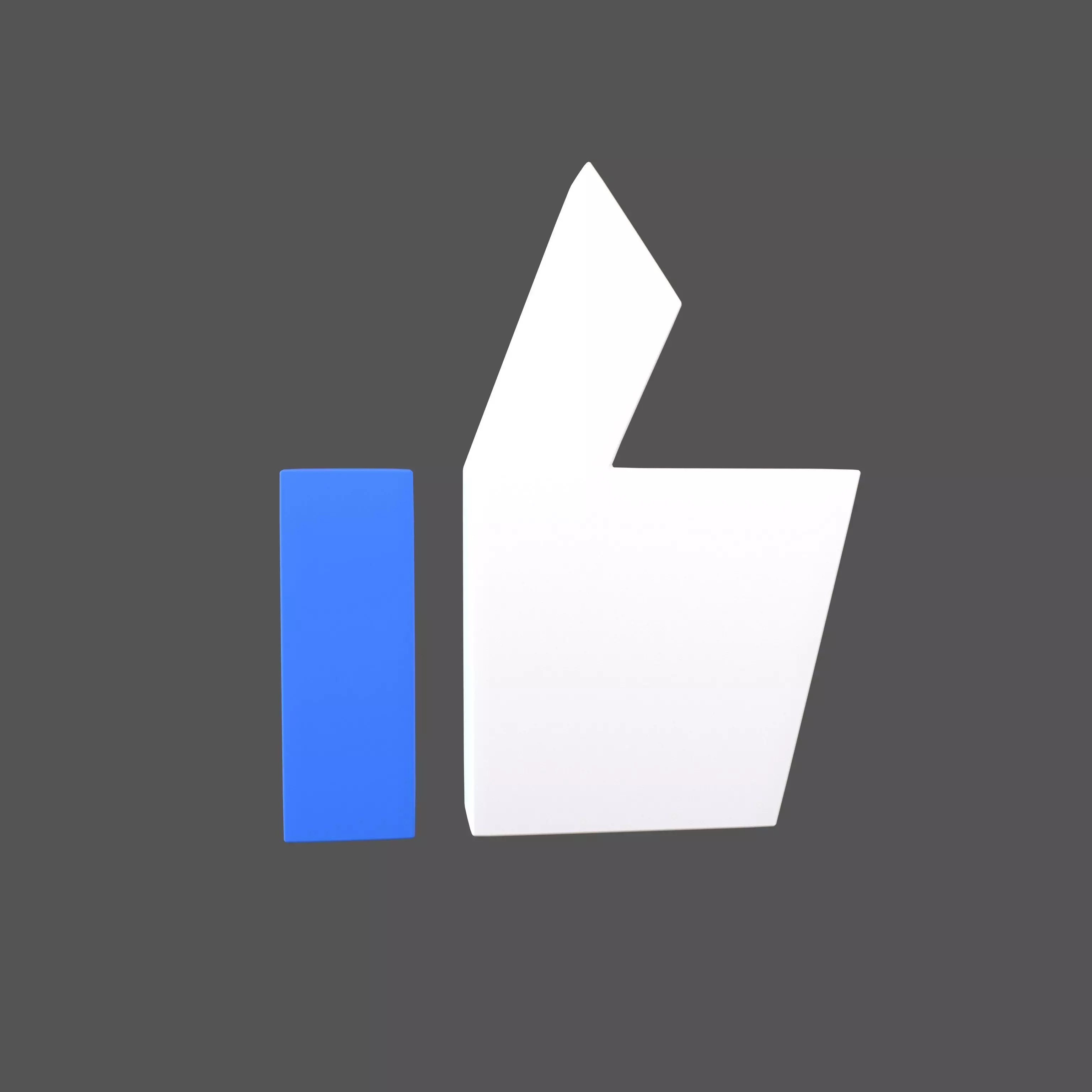 Like Symbol V1 001 Low-poly 3D model_0