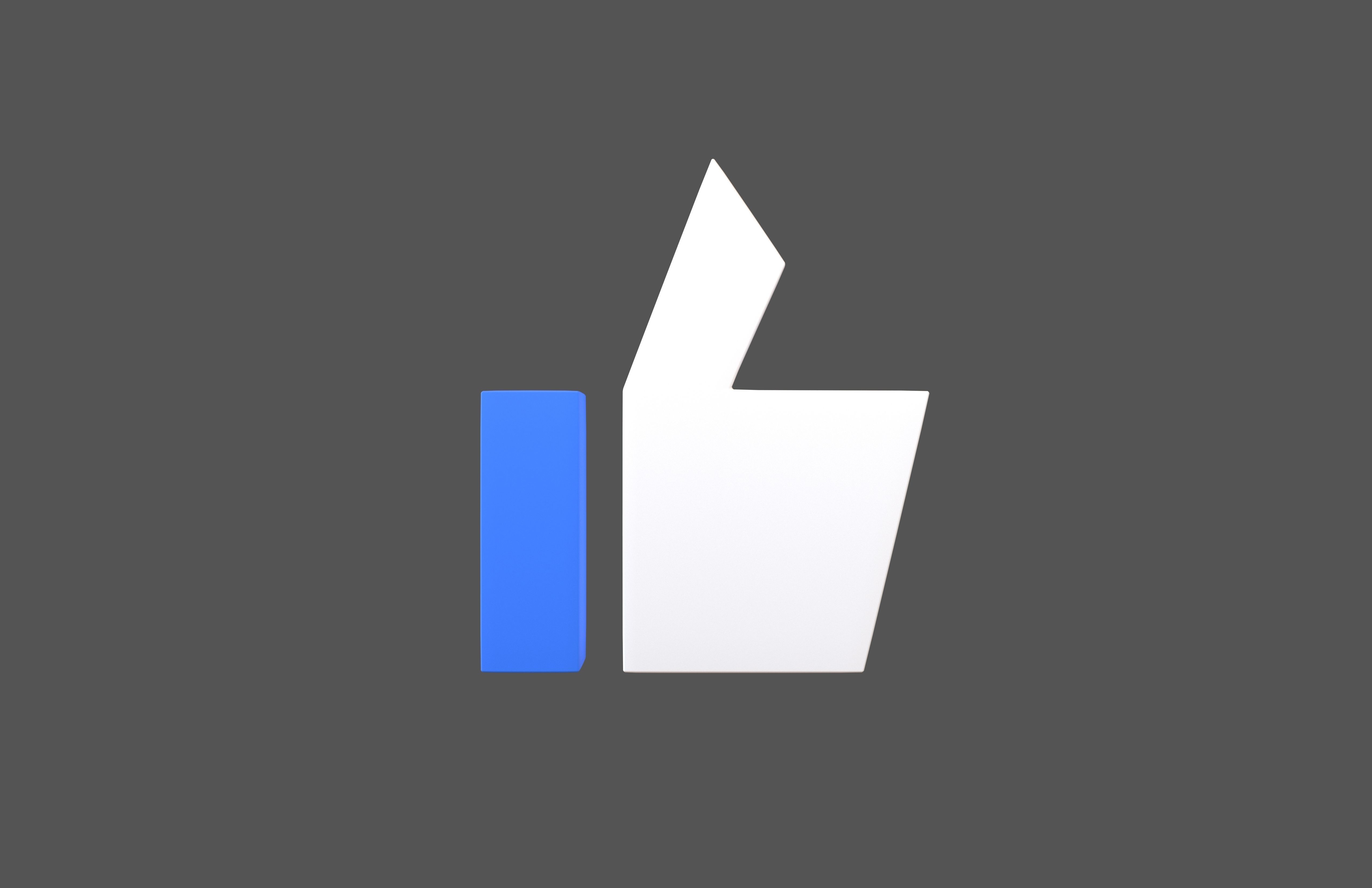 Like Symbol V1 001 Low-poly 3D model_1