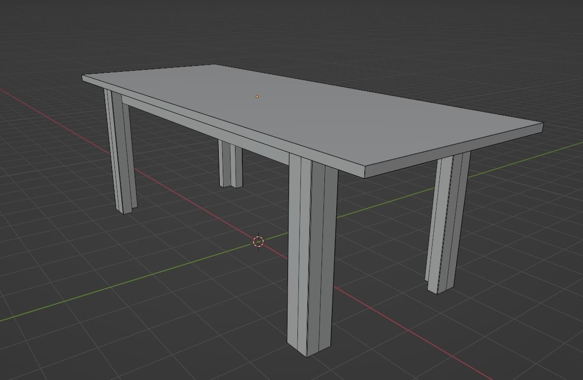 Dining Table Set 3D model 3D model_8
