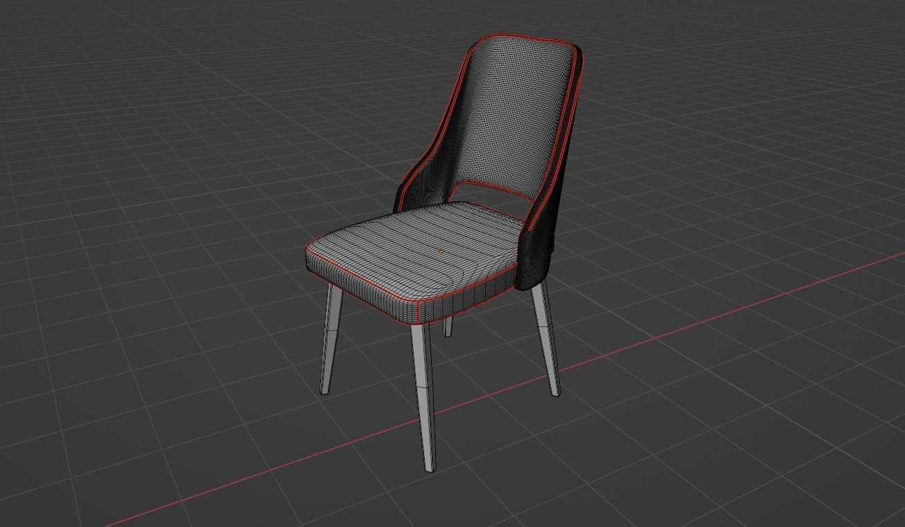 Dining Table Set 3D model 3D model_5