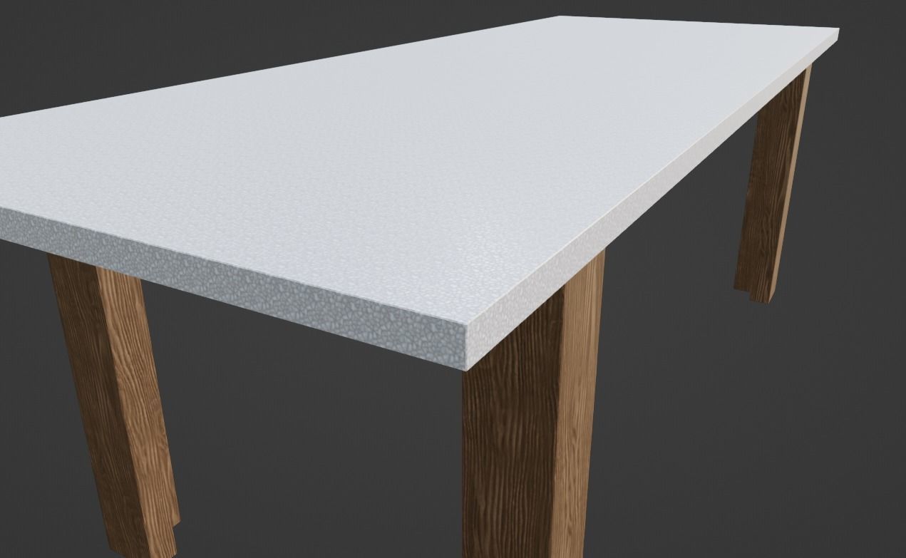 Dining Table Set 3D model 3D model_10
