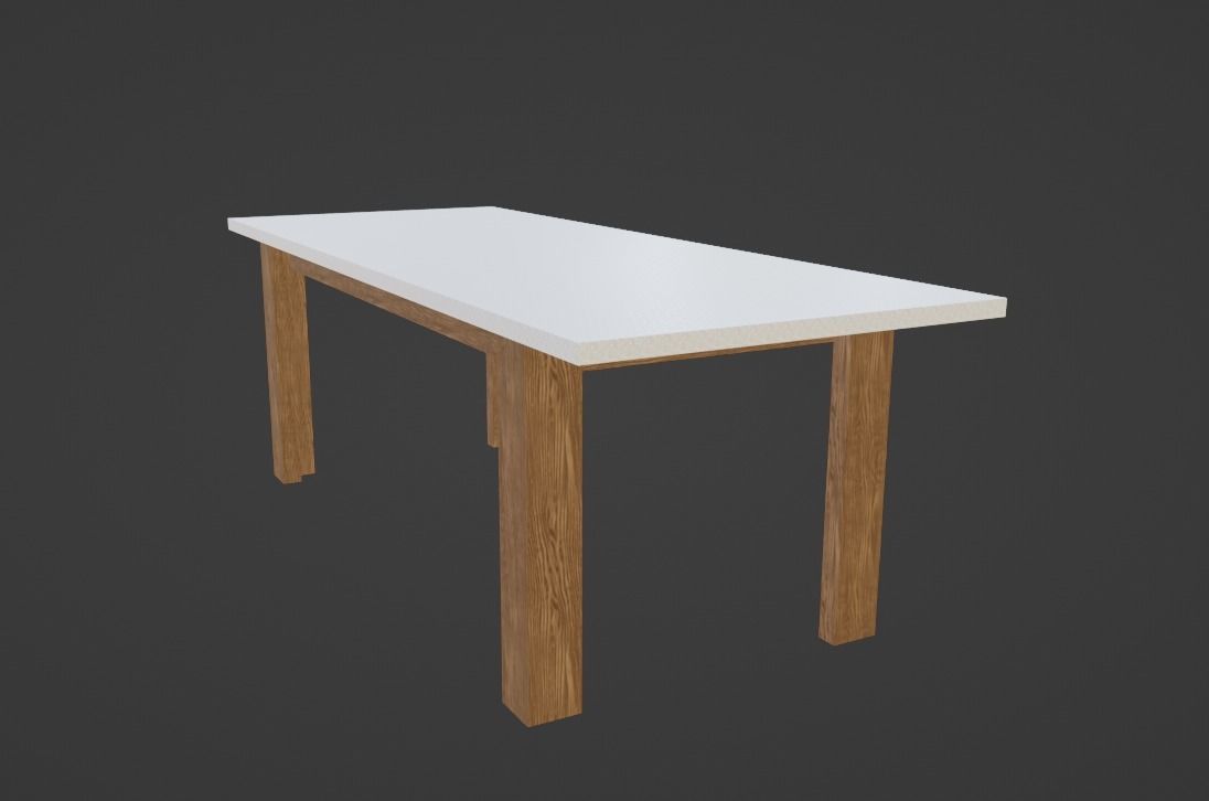 Dining Table Set 3D model 3D model_11