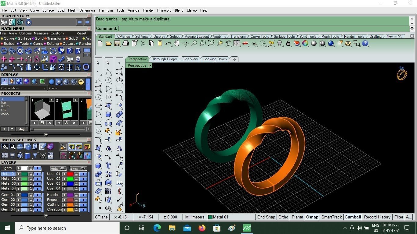 Twisted Ring 3D print model_4