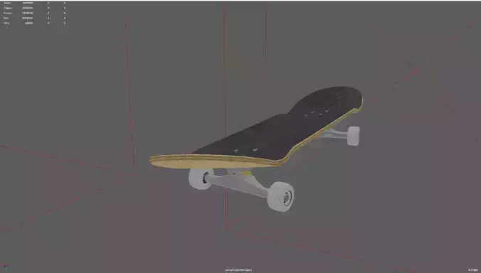 Rigged Skateboard