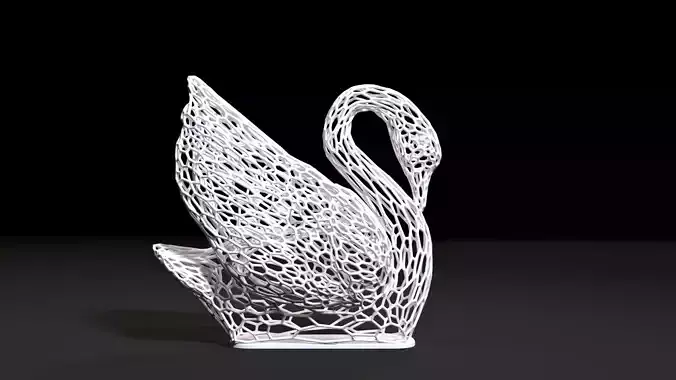 Decorative swan figurine