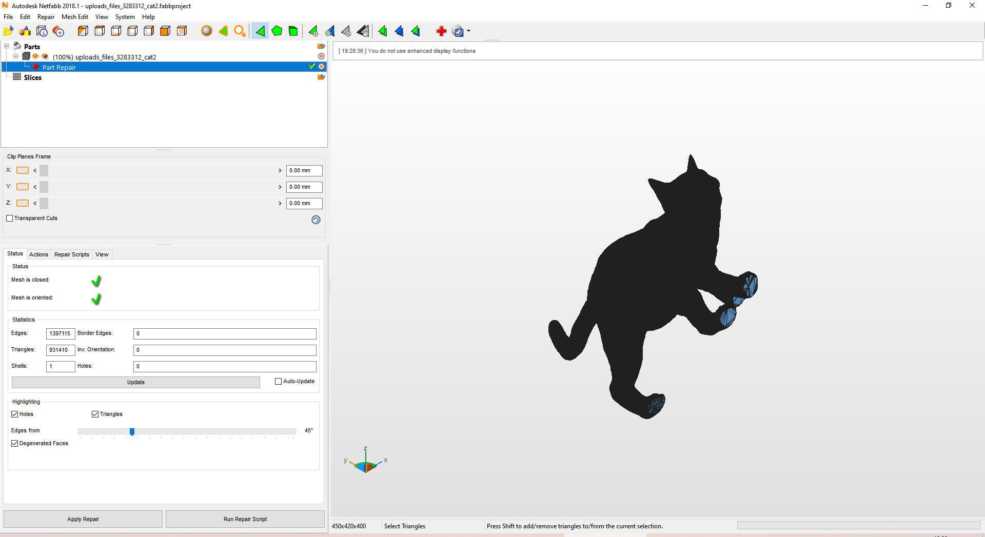 The cat goes down the stairs  3D print model_17