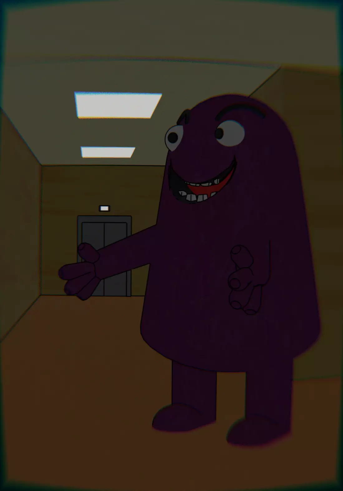 Grimace Free low-poly 3D model