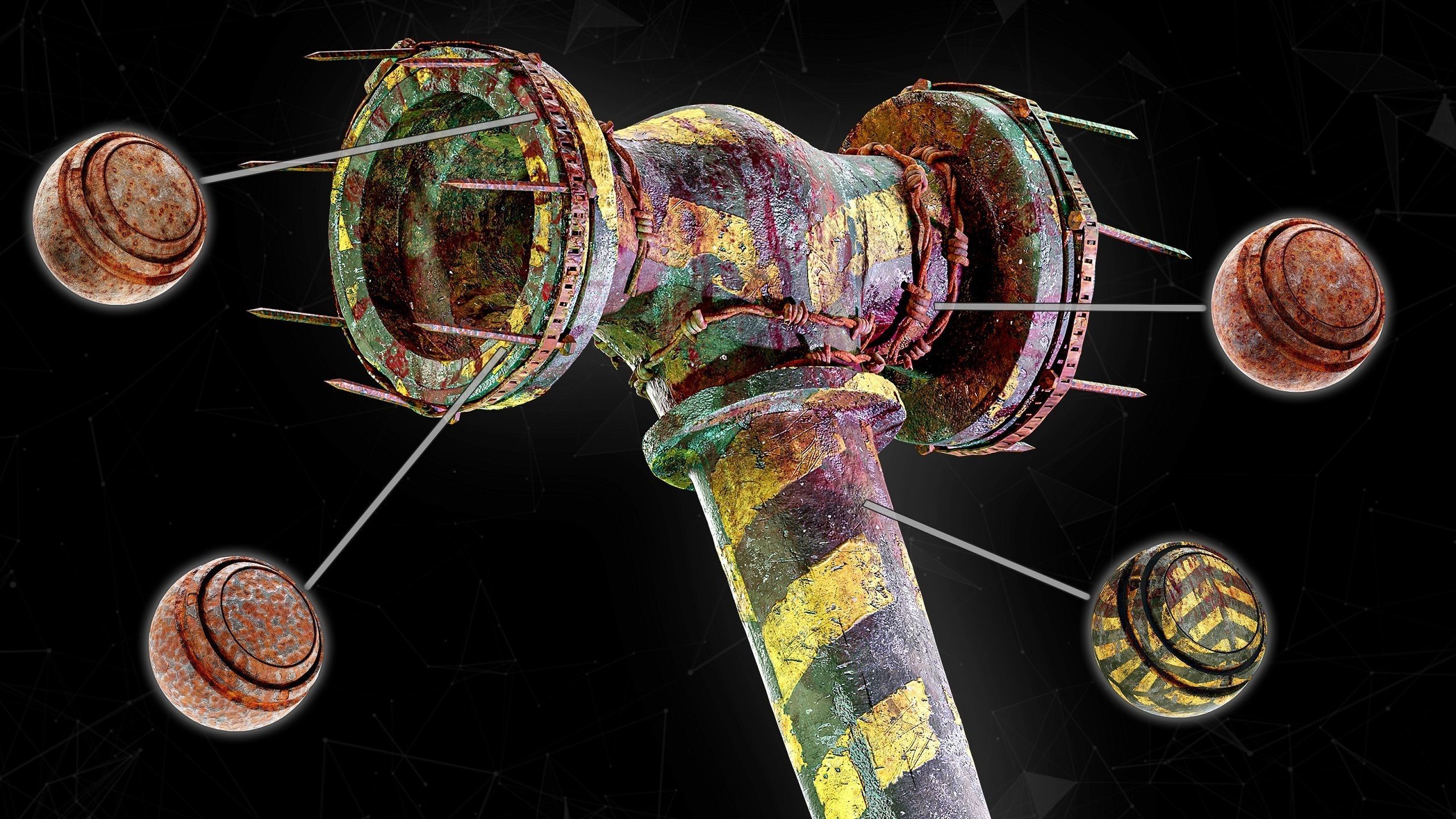 30 Post Apocalyptic Metal Smart Materials VOL01 Texture_12