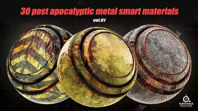 30 Post Apocalyptic Metal Smart Materials VOL01