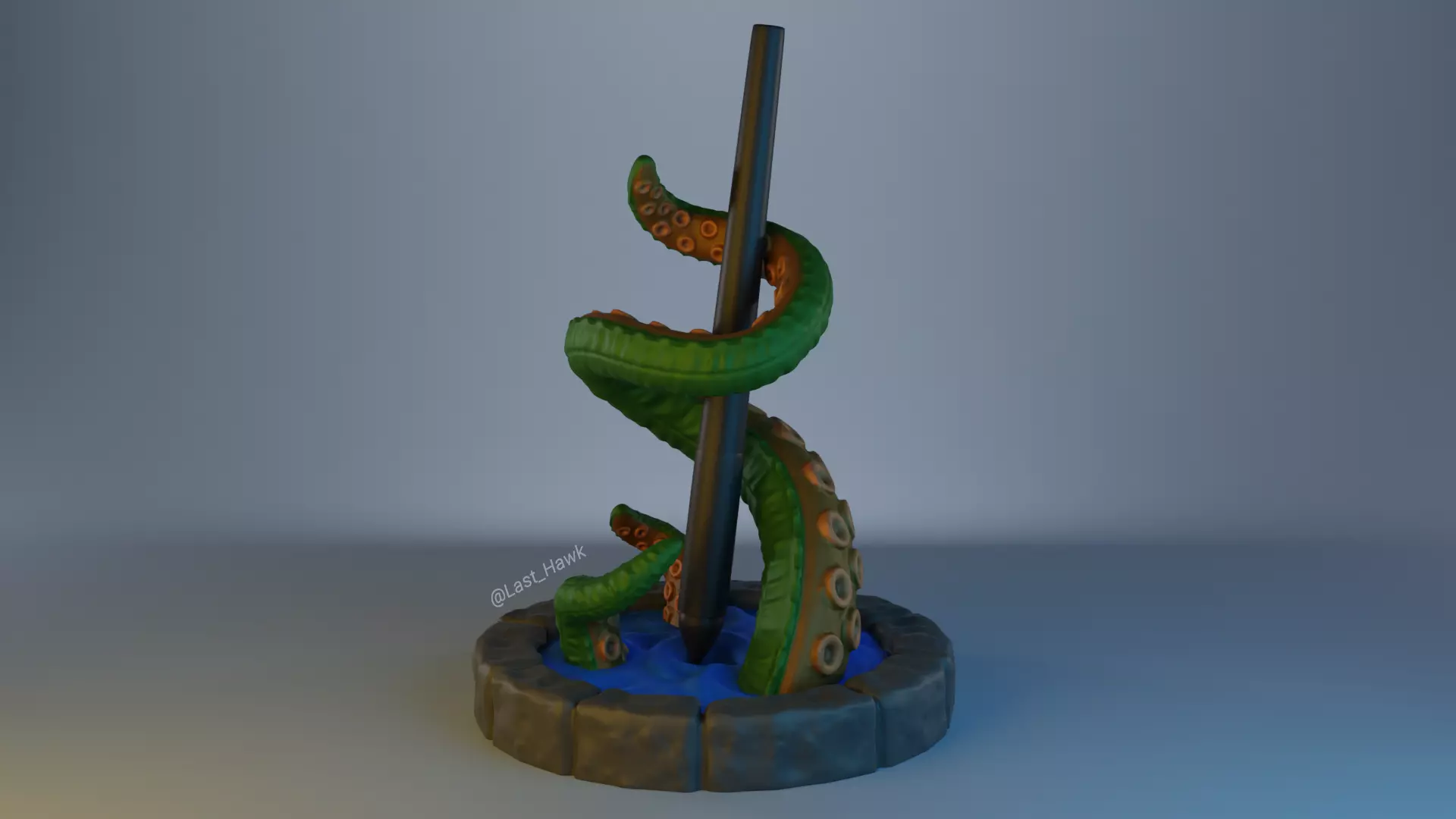 Cthulhu pen holder 3D print model