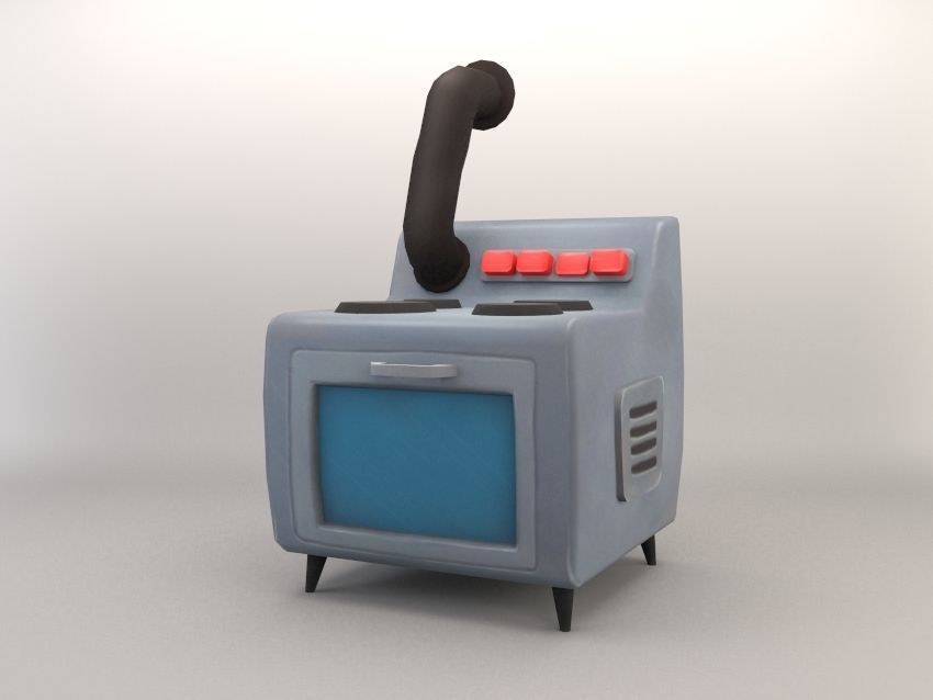 Cartoon Furniture Package 2 Low-poly 3D model_8