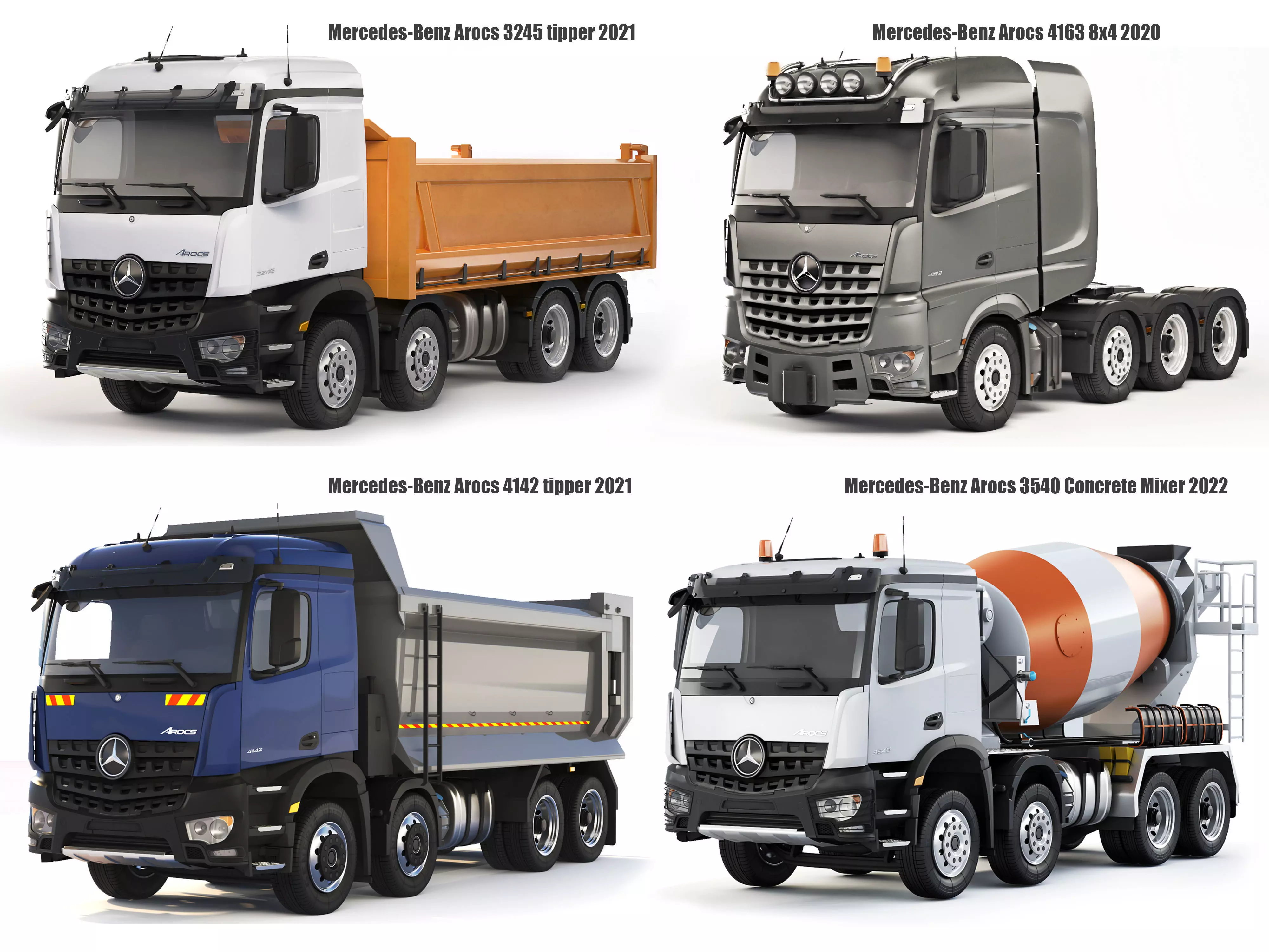 Collection of industrial trucks Mercedes-Benz Arocs _0