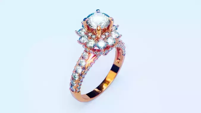 Engagement Ring 20 3D print model