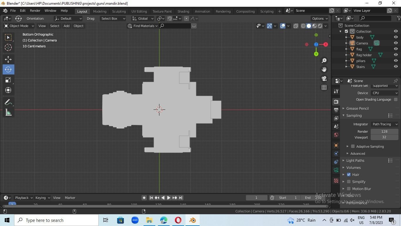 indian temple mandir 3d model 3D model_19