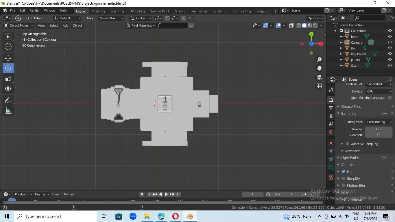 indian temple mandir 3d model 3D model_18