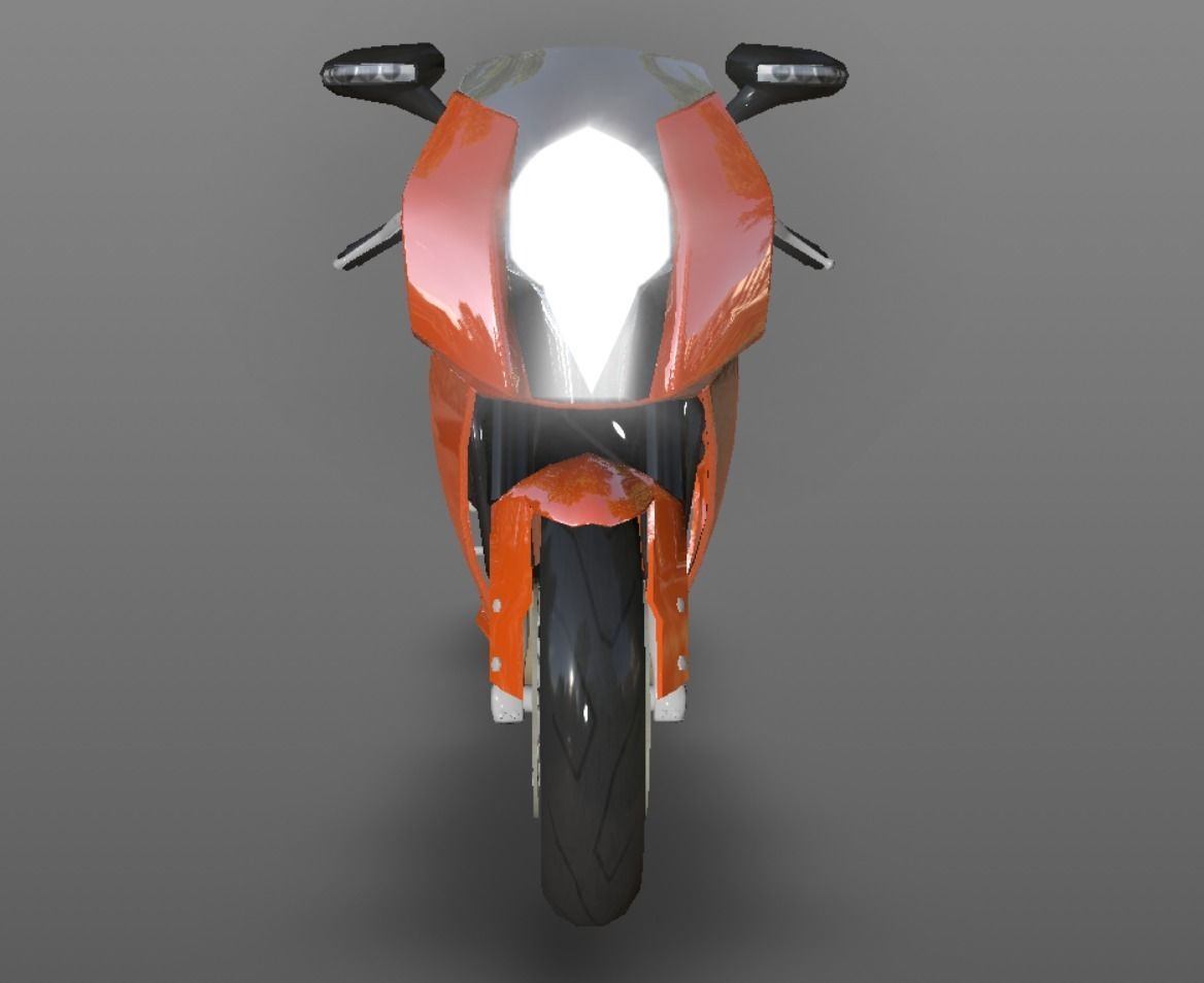 Bike 3D Model New Design Game Model Low-poly 3D model_5