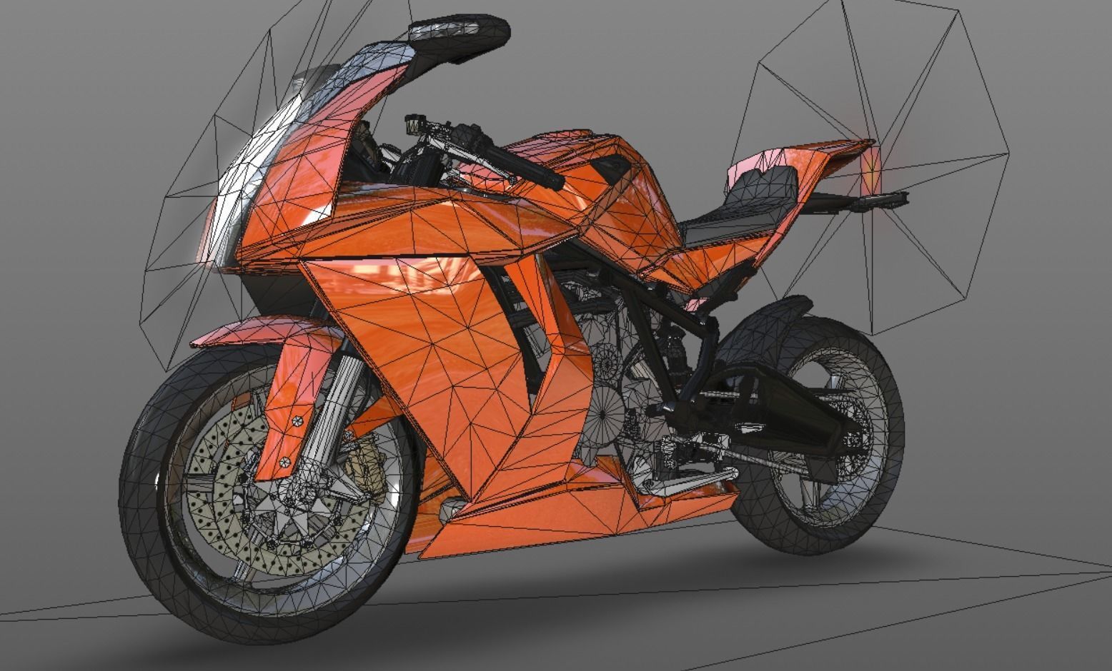 Bike 3D Model New Design Game Model Low-poly 3D model_13