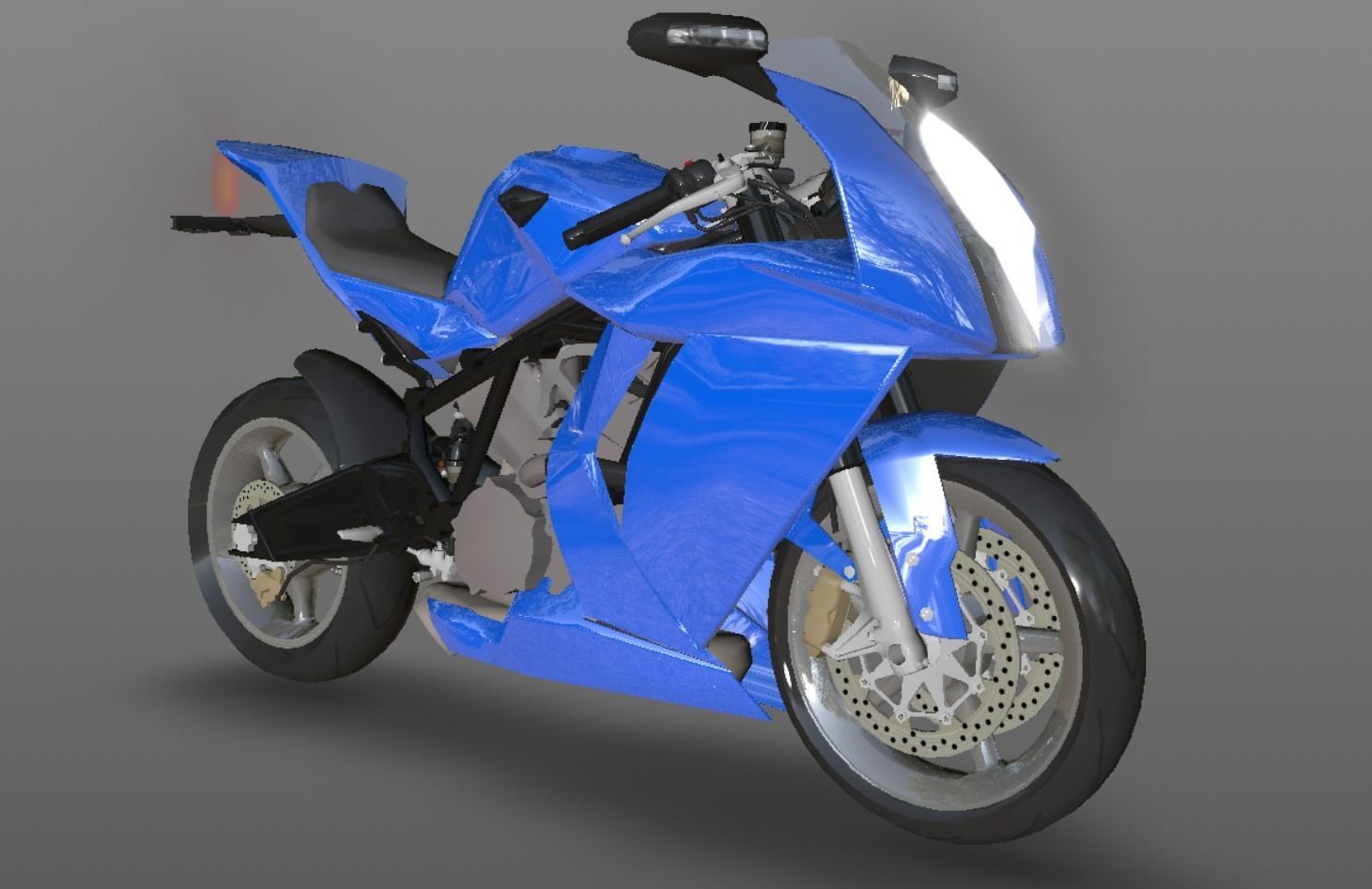 Bike 3D Model New Design Game Model Low-poly 3D model_1