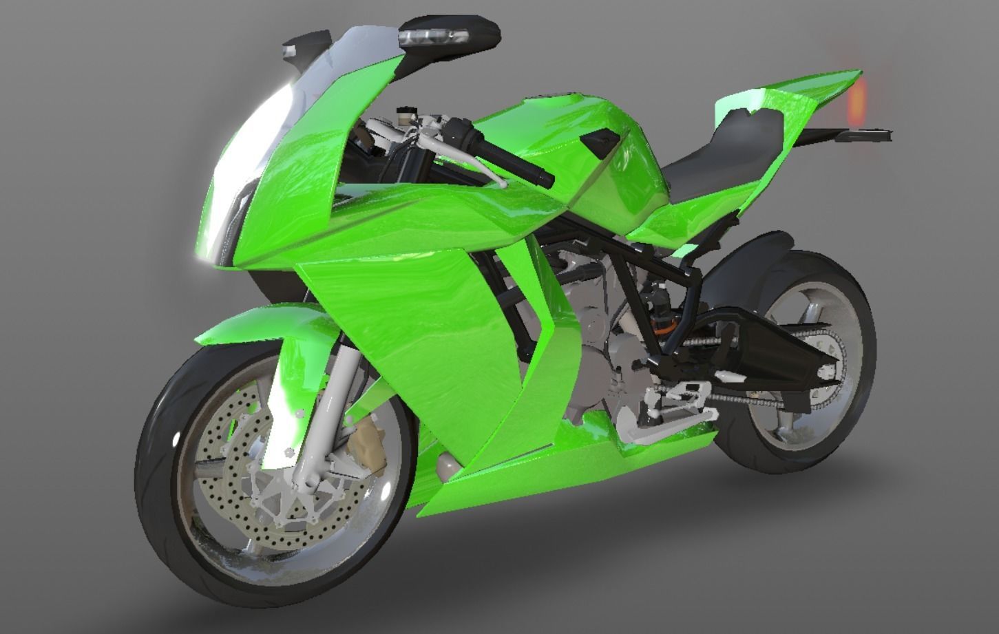 Bike 3D Model New Design Game Model Low-poly 3D model_2