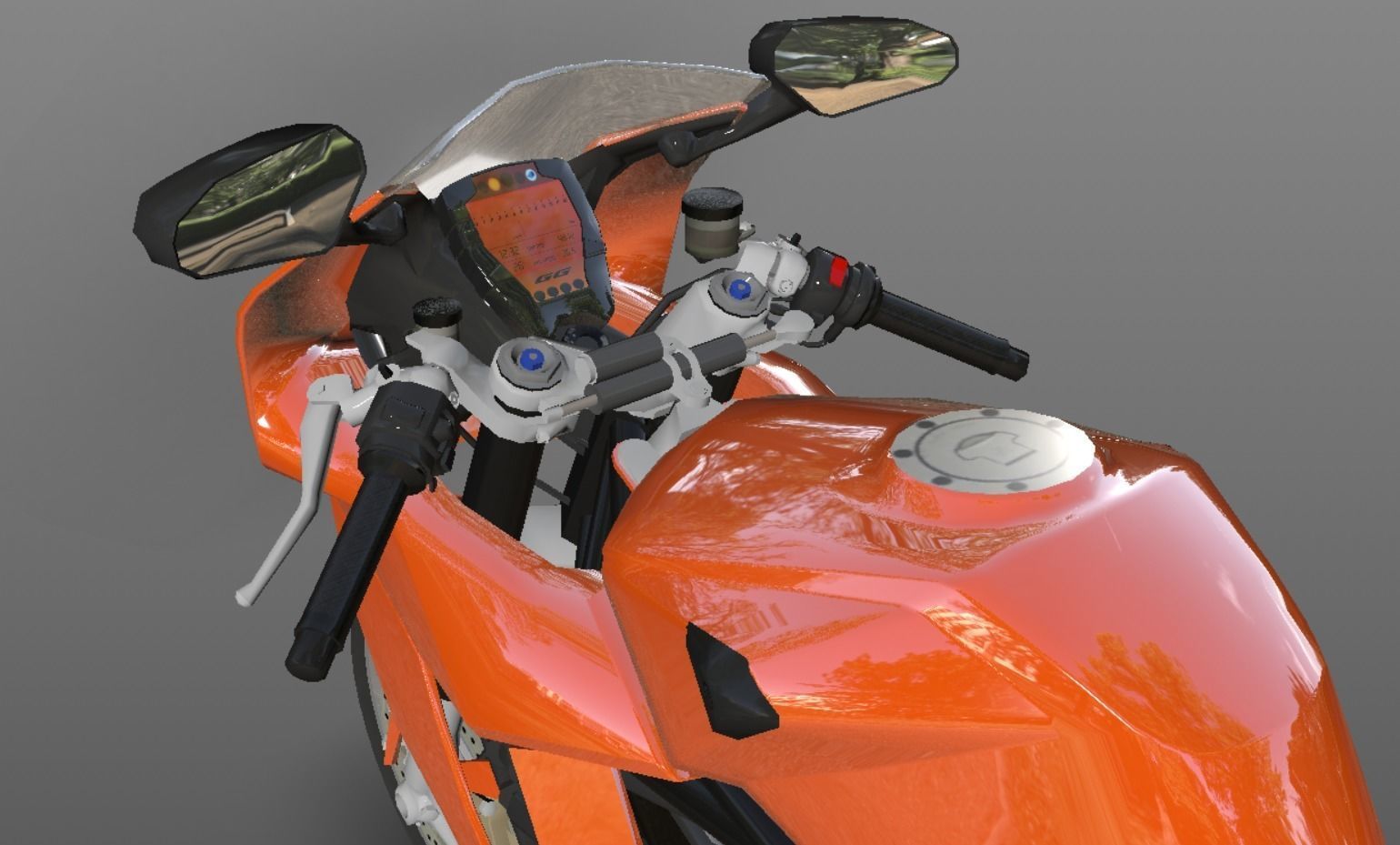 Bike 3D Model New Design Game Model Low-poly 3D model_9