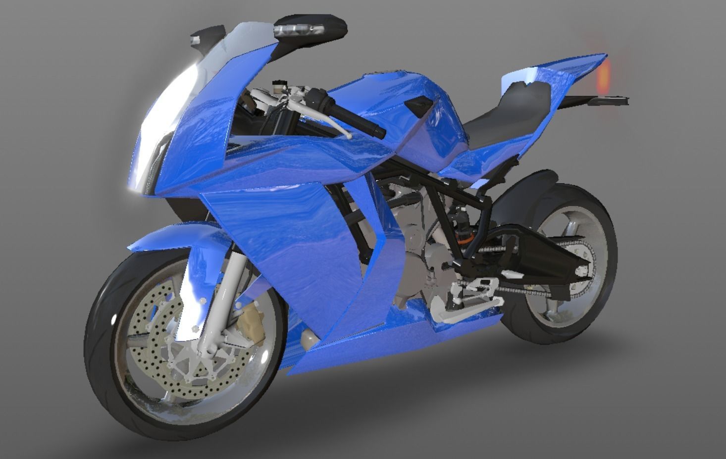 Bike 3D Model New Design Game Model Low-poly 3D model_10