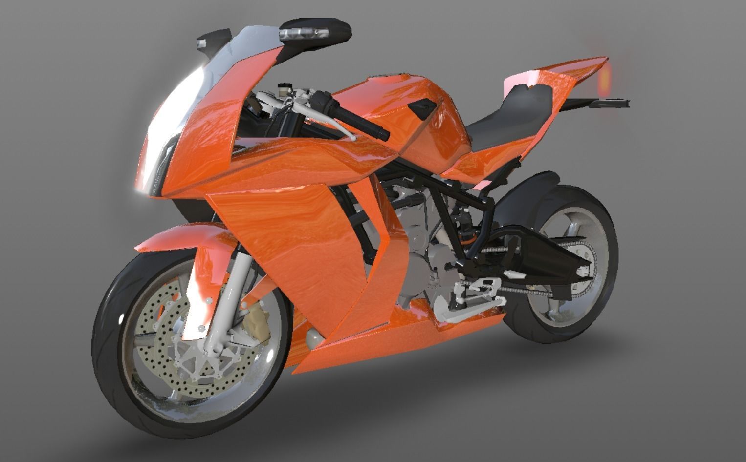 Bike 3D Model New Design Game Model Low-poly 3D model_4