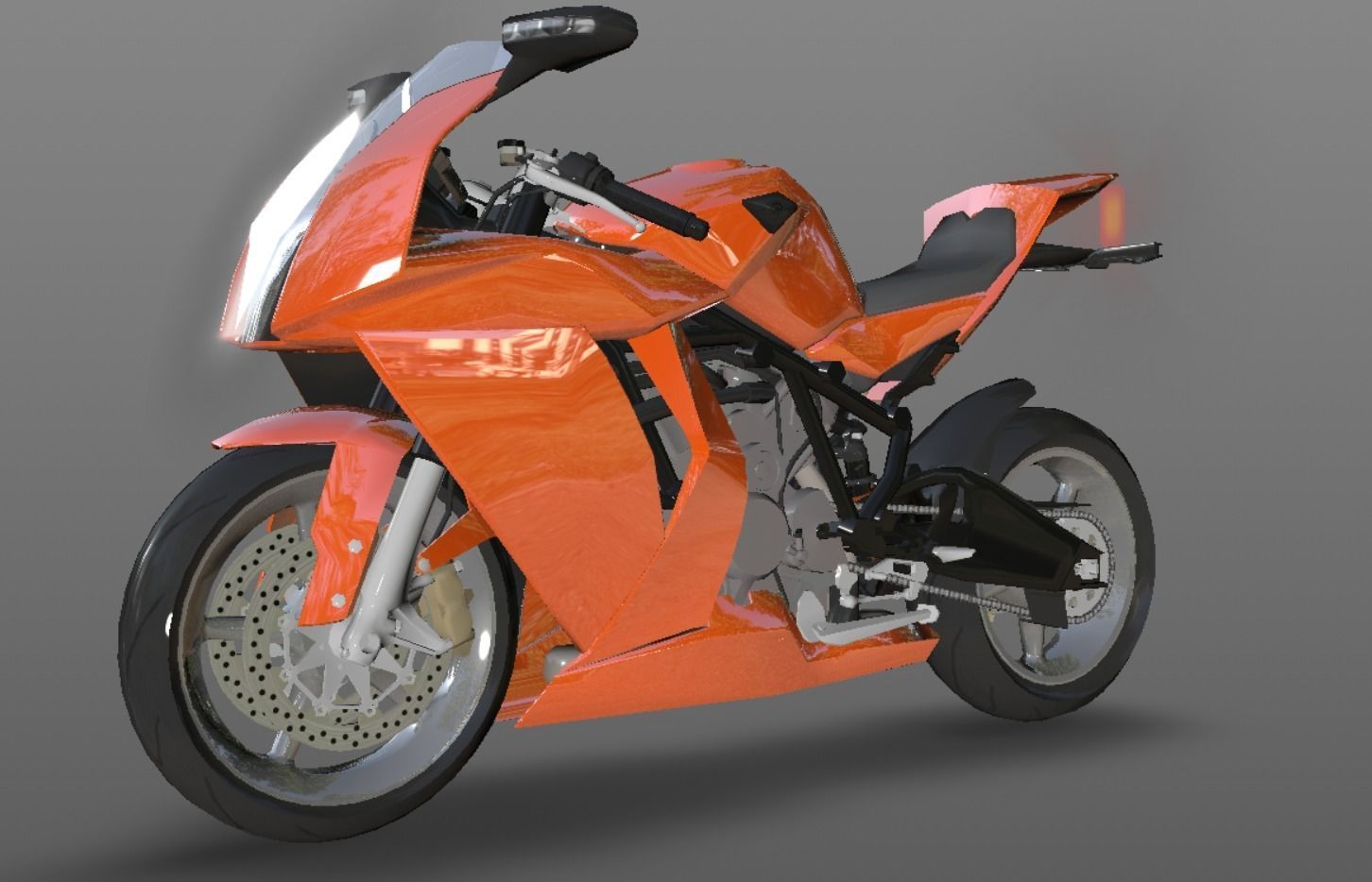Bike 3D Model New Design Game Model Low-poly 3D model_11