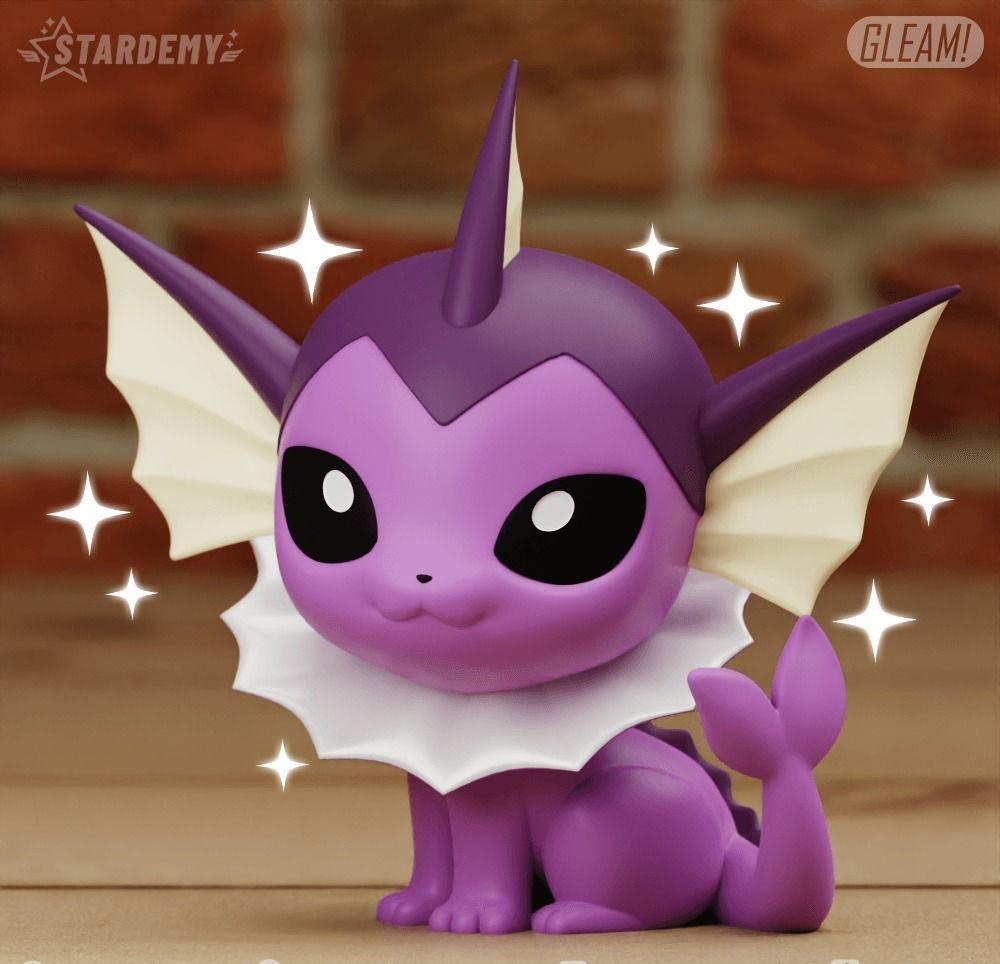 Vaporeon CHIBI 2 MODELS EASY TO PRINT CUTE POKEMON EEVEE 3D print model_3