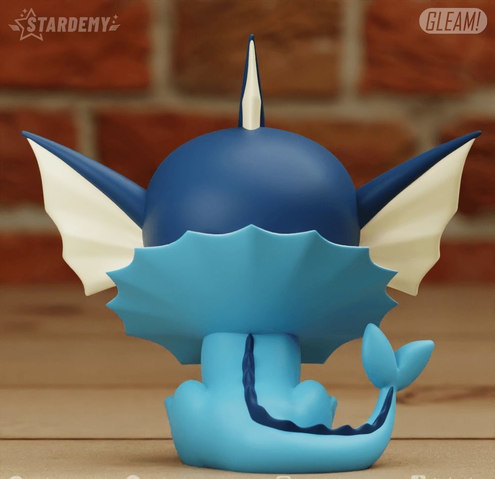 Vaporeon CHIBI 2 MODELS EASY TO PRINT CUTE POKEMON EEVEE 3D print model_11