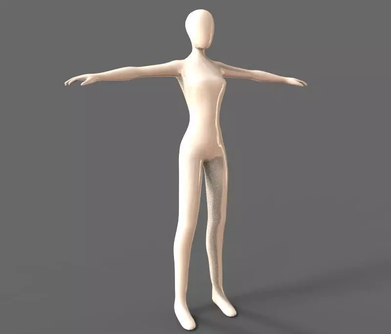 Character Female 3D model_0