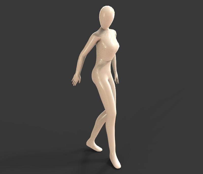 Character Female 3D model_3