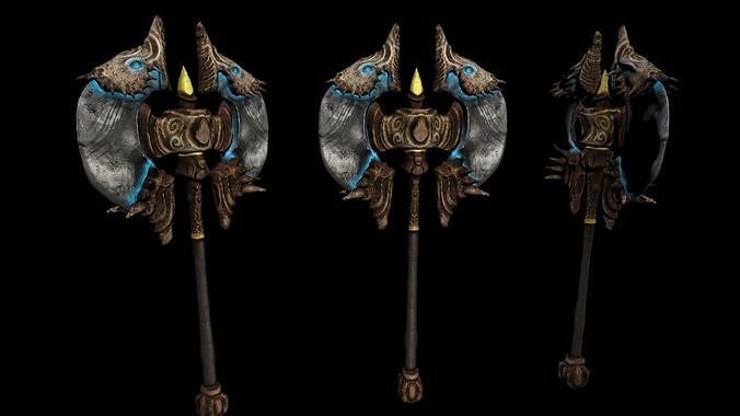 DarkFantasy Weapon Low-poly 3D model