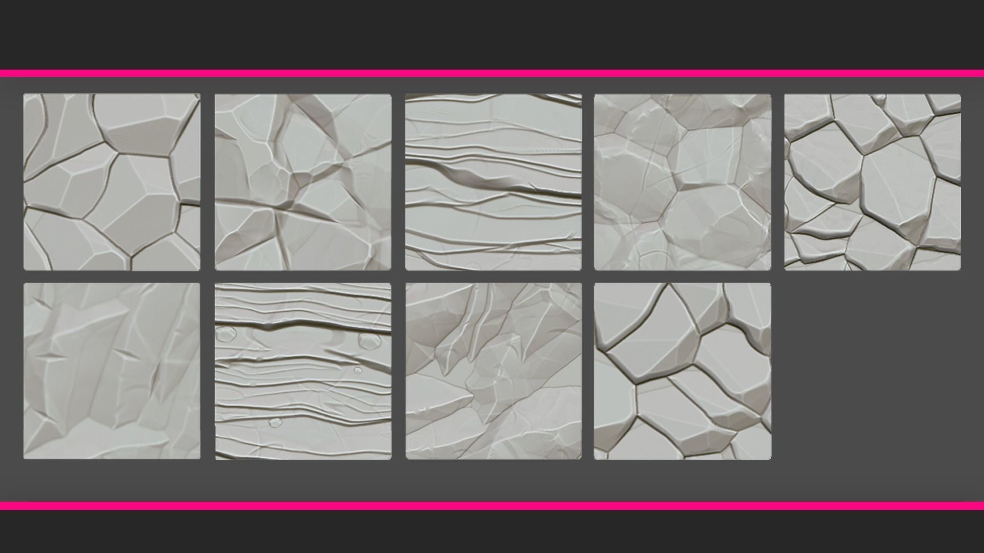 Stylized alphas of Stone Cracks Texture_2
