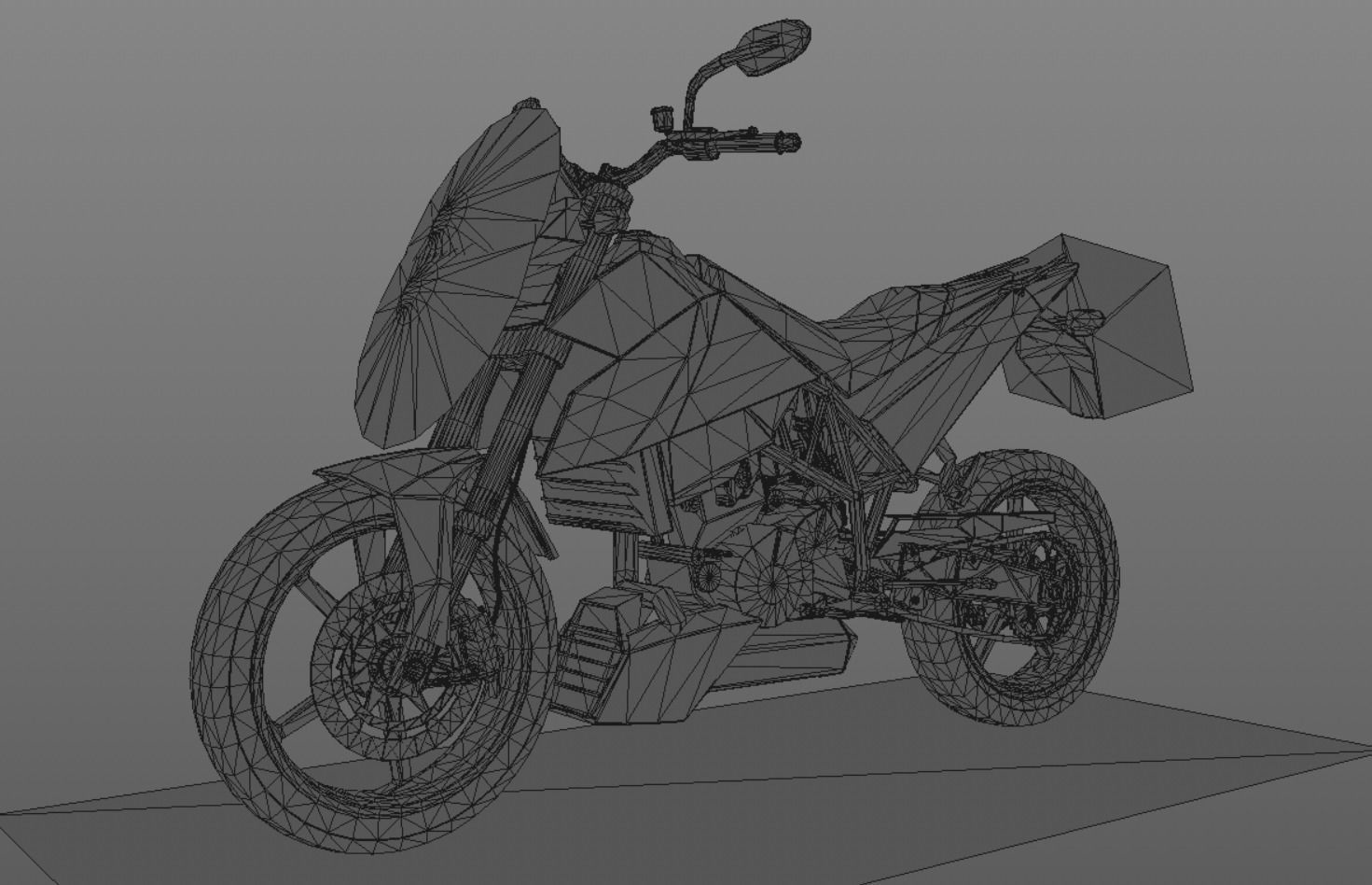  KTM Duke Bike New Design 2023 3D model Game Ready Asset Low-poly 3D model_14