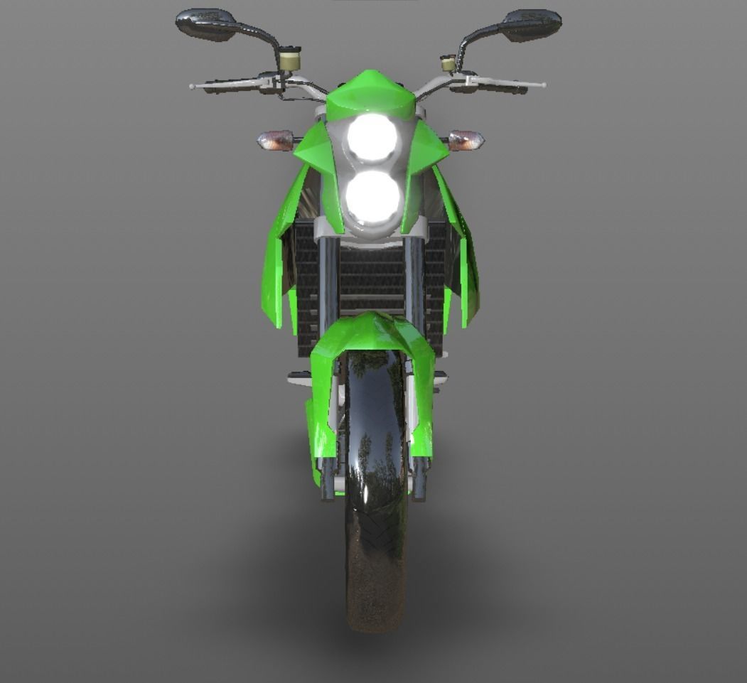  KTM Duke Bike New Design 2023 3D model Game Ready Asset Low-poly 3D model_6