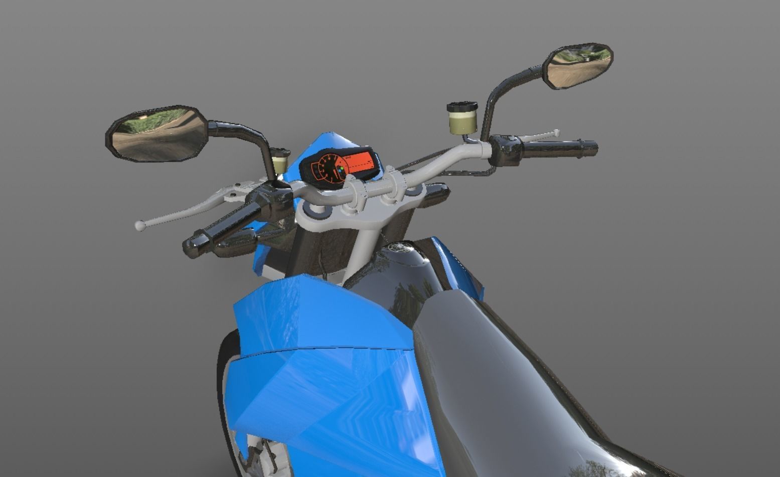  KTM Duke Bike New Design 2023 3D model Game Ready Asset Low-poly 3D model_9