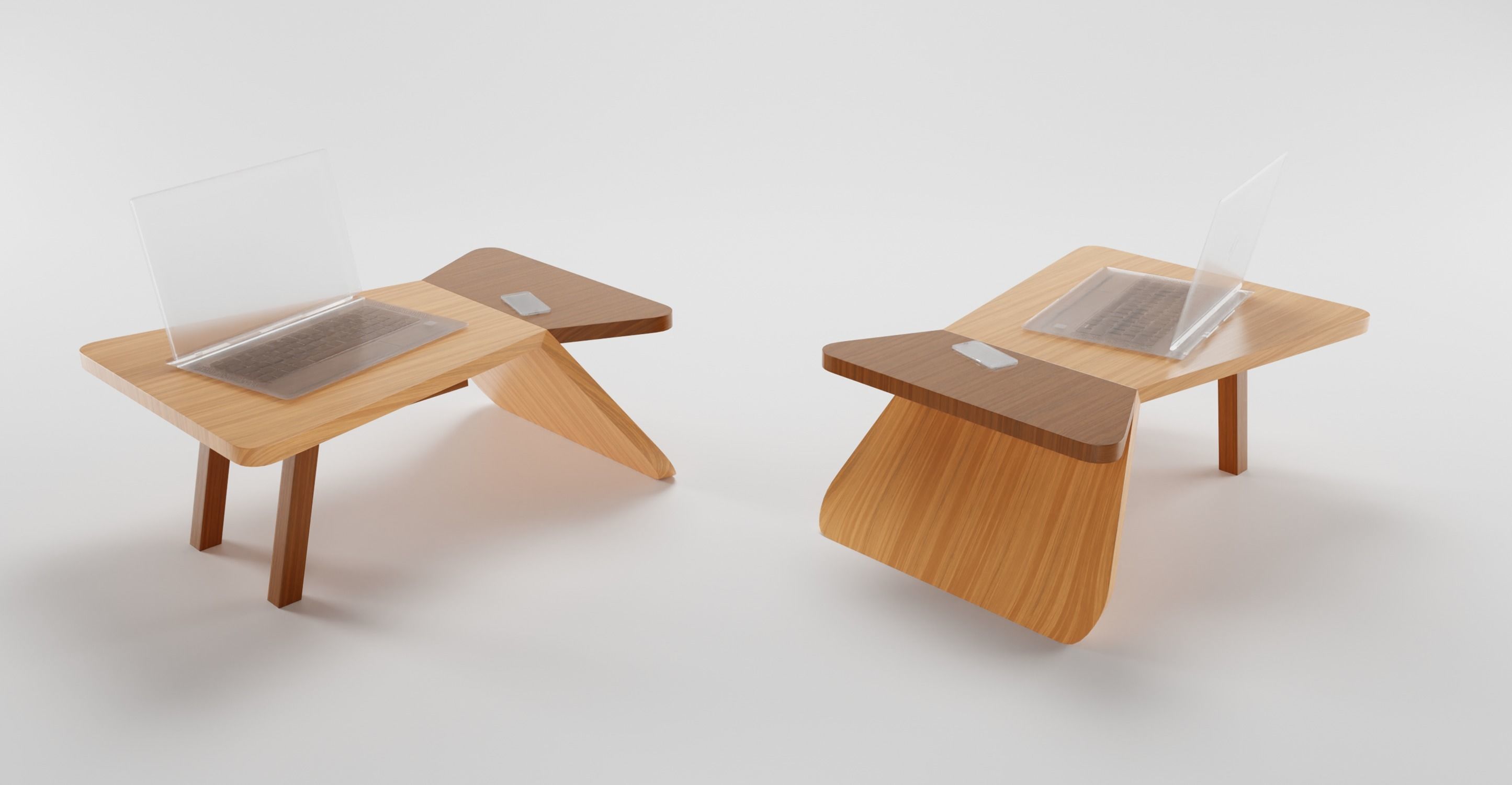 Pro Modern Studydesk 3D Models Pack in Blender 3D model_13