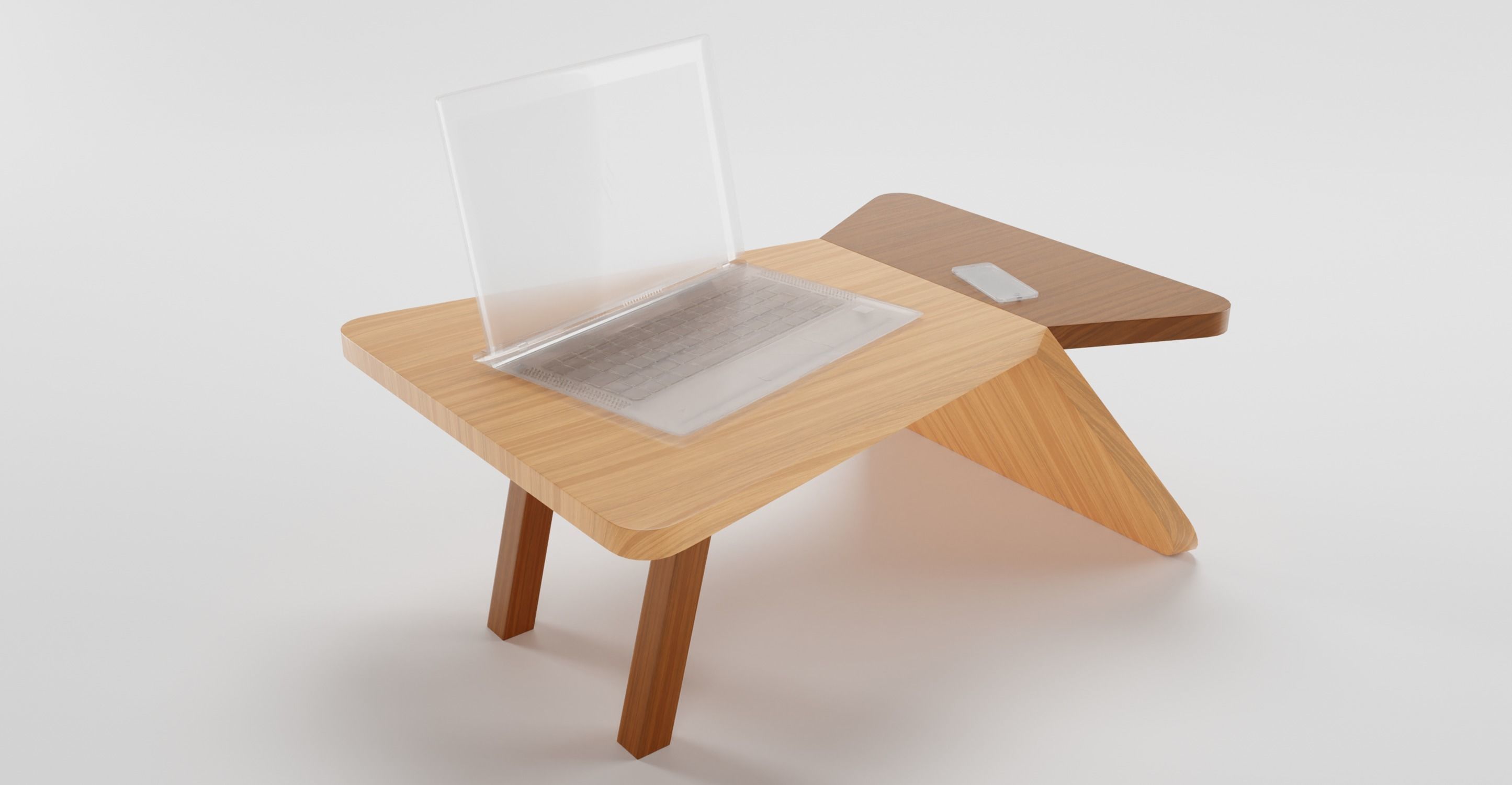 Pro Modern Studydesk 3D Models Pack in Blender 3D model_14