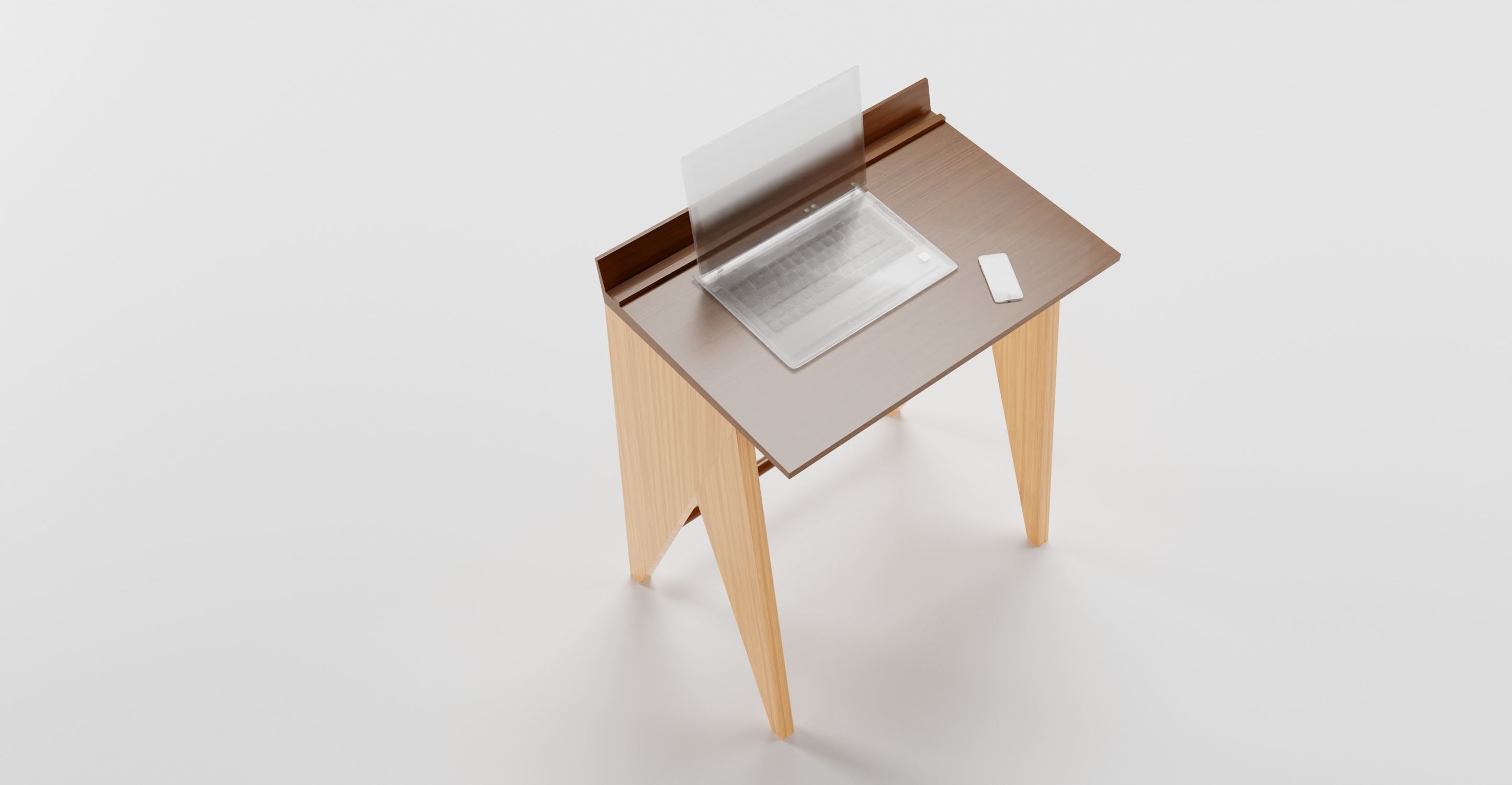 Pro Modern Studydesk 3D Models Pack in Blender 3D model_12