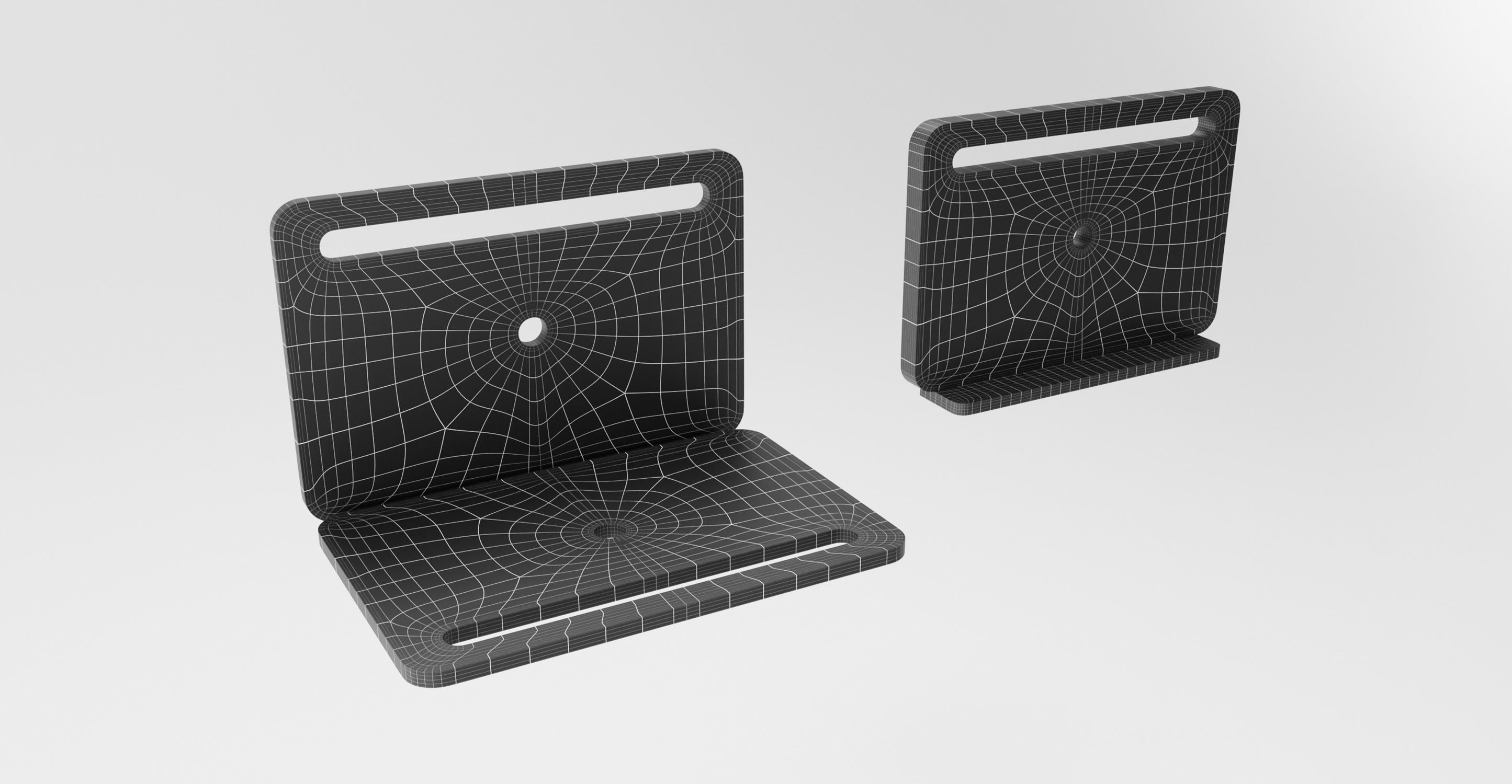 Pro Modern Studydesk 3D Models Pack in Blender 3D model_9