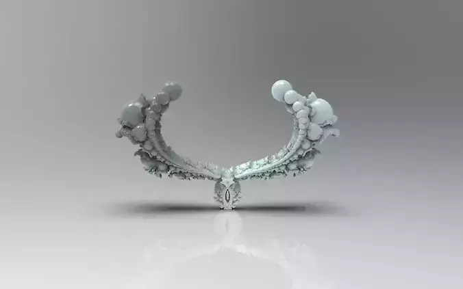 Fractal Kleinian - 2Fold symmetry 3 3D model